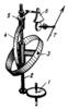 LEVER-GEAR MECHANISM OF A TACHOMETER