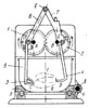 LEVER-GEAR MECHANISM OF A DOUGH KNEADING MACHINE