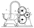 LEVER-GEAR MECHANISM OF A DOUGH KNEADING MACHINE