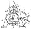 PIN-WHEEL MECHANISM WITH A REVERSING DRIVEN WHEEL