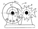 PIN-WHEEL-SPROCKET DWELL MECHANISM WITH EXTERNAL ENGAGEMENT