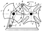 FOUR-SLOT GENEVA WHEEL MECHANISM WITH UNEQUAL IDLE PERIODS