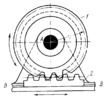 THREE-LINK TOOTHED RACK-AND-PINION GEARING