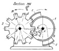 SINGLE-PIN-WHEEL COUNTER MECHANISM