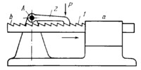 RATCHET-TOOTH RACK MECHANISM