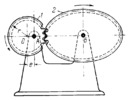 THREE-LINK TOOTHED GEARING WITH CIRCULAR-ECCENTRIC AND NONCIRCULAR GEARS