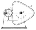 THREE-LINK TOOTHED GEARING WITH CIRCULAR-ECCENTRIC AND NONCIRCULAR GEARS
