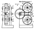 RACK-AND-GEAR MECHANISM WITH RATCHET WHEELS