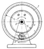 THREE-LINK TOOTHED GEARING WITH ALTERNATING ROTATION OF THE DRIVEN GEAR