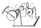 RATCHET MECHANISM OF A CHRONOMETRIC TACHOMETER