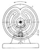 THREE-LINK TOOTHED GEARING WITH ALTERNATING ROTATION OF THE DRIVEN COMPOSITE GEAR