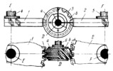 WORM-GEAR MECHANISM FOR ALTERNATE INTERMITTENT ROTATION OF TWO PARALLEL SHAFTS