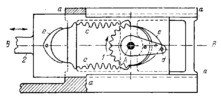 THREE-LINK TOOTHED DUPLEX RACK-AND-PINION GEARING WITH SAFETY CAMS