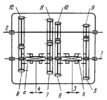 FOUR-SPEED GEARBOX MECHANISM WITH CLUTCHES ON THE INPUT SHAFT