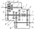 SIX-SPEED GEARBOX MECHANISM WITH A CLUTCH ON THE OUTPUT SHAFT