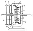 PLANETARY REVERSIBLE REDUCING GEAR MECHANISM WITH BRAKE DRUMS