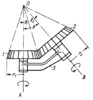 THREE-LINK EXTERNAL CIRCULAR PLANETARY TOOTHED BEVEL GEARING
