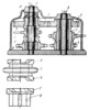 GEARING MECHANISM FOR ONE-WAY ROTATION WITH A REVERSING DRIVE