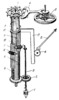 RACK-AND-PINION MECHANISM OF A CLOCKWORK TACHOMETER