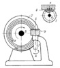 THREE-LINK TOOTHED GEARING WITH A HELICAL PINION AND A SCROLL GEAR