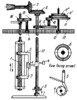 GEAR AND SCREW REVERSING MECHANISM OF A BOBBIN WINDING FRAME