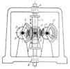 FOUR-LINK GEAR-LEVER TOOTHED RACK MECHANISM WITH TWO DRIVEN SEGMENT GEARS