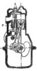 Piston engine with 3 basic gears