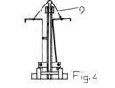 Front view of an improved machine for manual cutting of bricks.