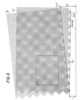 Two joined layers and glued areas of layers with another inclination