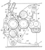 Special transmission movement to embossing cylinders