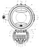 Top view of the thrower of the ball of luck.