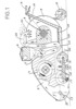 Lateral view of fruit harvesting machine.