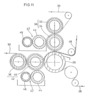 Detail view of machine for the manufacture of corrugated cardboard on one side.IX
