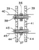 Cross section of the thrust reverser