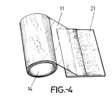 Detail perspective view of the supply roll of the roll of transparent adhesive film
