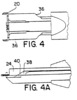Front and top view of a stapling mechanism