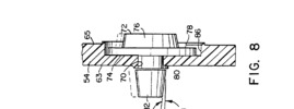 Detail view of a part of the flapper valve.