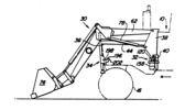 Loader mast when is completely elevated