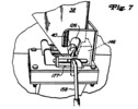 Mounting pin displaced towards backwards