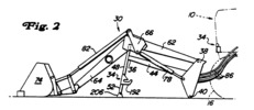 Loader in parking position