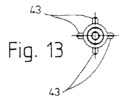 View of the propulsion axis of the bobbins