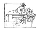 Semi universal cylindrical grinding machine with cylindrical belt drive