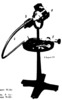 Grinding machine with flexibel shaft