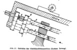 Gear of the synchronous milling machine