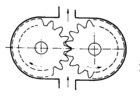 Gear pump for hydraulic drive