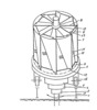 View the wind turbine rotor with sails