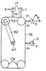 View of the burners conveying system