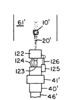 View of the modified burner bracket
