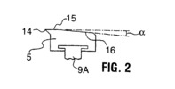 Cross section of the support elements of the cloth