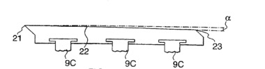 Cross section of the support elements of the cloth.2